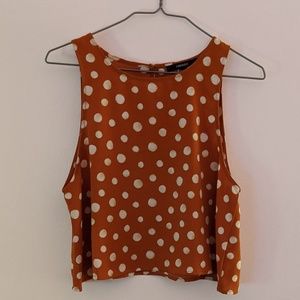 Forever 21 Polka Dot Crop Tank